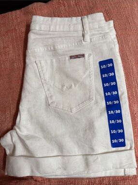 Hudson Women’s White Denim Shorts sz 10